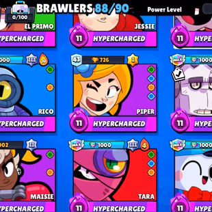RAREST [ WERE WOLF LEON ] | 50K+ TROPHIES | 88 BRAWLERS UNLOCKED | 17+ MAXED BRAWLERS | 150+ PREMIUM SKINS - Image 3