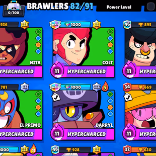 🔥39K TROPHY🔥BRAWLERS ACCOUNT- 23 HYPERCHARGE-TOTAL 27 MAX-141 SKINS- NC YES-RARE EMOT-FRESH MAIL - Image 7