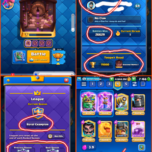 SUPERACCT ( RANK ACCT WITH RARE EMOTES(  119 MAXED 27 EVO 88 ELITE( KT 15 XP 73 ARENA 24(10K CUPS INSTANT - Image 3