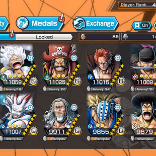 IOS-Android-8 Ex Max(Shank V4-Luffy Nika-Roger-Zoro-Shank V2-AceYamato-White Beard-Yamato)-Good BF-Good Medal-XT1 - Image 1