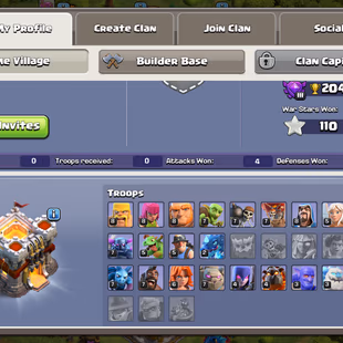 |! FULLY MAX TH 11 || 4X HERO MAX || EPIC [FB LP] || 162 MEDAL || 110 WAR STAR || BH-6 - Image 3