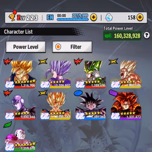 D789-IOS+Android-Meta Acc-9 UL(SS Goku+Frieza+Cell+Hit+Beast Gohan+SS4 Gogeta+Super Vegito)+50 Legends Good Star+Good Eq - Image 1