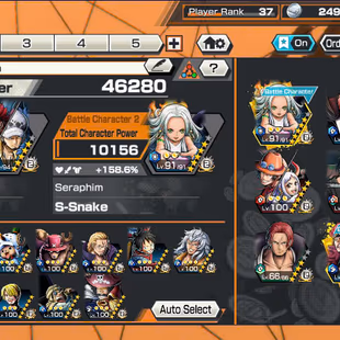 BR381-Hyber 16+9 Ex(Snake+Luffy Gear 5+Yamato Ace+Roger v2+Kid Law+Zoro+Shank Red+Big Mom+Shank)+Good Medal+Support 158 - Image 1