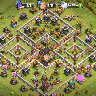 [FULLY MAX] TH11 NOTHING LEFT || EPIC GG-SB-MM-FB || HEROES 4X MAX || 100 GEMS || WAR STAR 400 ||BH-5 ||NAME CHANGE FREE - Image 1