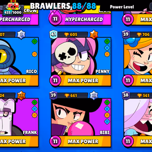 42K+TROPHY BS ACCOUNT || 127 TOTAL SKIN - 88 BRAWLER|| 12 MAX AND 11 HYPERCHARGE || TOTAL 23 MAX BRAWLER ||CHEAP-INSTANT - Image 3