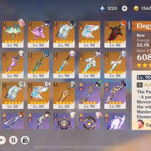 71x5 ASIA | 10x5 HI3 SEA |  13x5 HSR | STACKED 5star ROSTER  SIG WEAPONS | C5 DILUC | C4 JEAN | C3 QIQI | INSTANT DEL - Image 3