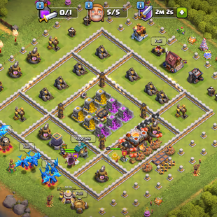 !!TH11 MAX-ENGINEER-[RARE] !! [ONE CANNON]!! HERO-50-50-30-20-[4X MAX]!! 2800-GEMS!! NC-YES!! 107-XP! SKINS!! 1141-MEDAL - Image 1