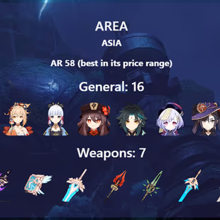 R238-ASIA-AR58-Neuvillete-Nilou-Yelan-Kokomi-Raiden-Yoimiya-Ayaka-Hutao-Xiao-Qiqi-Mona-Klee-Keqing-Jeans-Ganyu-Diluc - Image 3