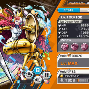 3 Ex(Luffy-Shanks Film Red-Roger New)-Good Medal-SP 139%-Good BF(Sengoku max-D. Garp max-Uta red max-Ray-Tesoro)-HP669 - Image 6