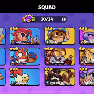 Squad journey level 100-Xp44-All character unlock 30!34-Emote 55!185-237k Coin-Good deal. - Image 5