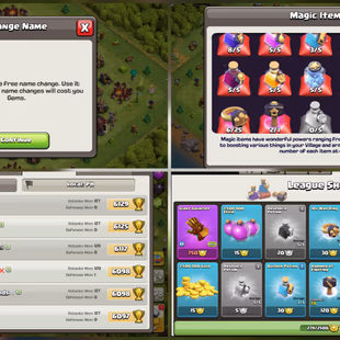 [PHILIPPINES - LOCAL - NEAR MAX TH10 ] | 99 XP | 1070 GEMS | 274 CWL MEDALS  | HERO'S 37-39-20  | FREE RENAME | - Image 3