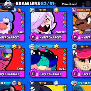 🔥39K TROPHY🔥BRAWLERS ACCOUNT- 23 HYPERCHARGE-TOTAL 27 MAX-141 SKINS- NC YES-RARE EMOT-FRESH MAIL - Image 4
