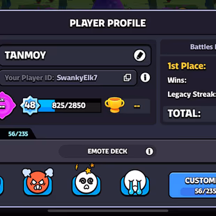 World Journey-108✅XP LVL-48✅SQUAD-28 || EMOTES-56 || 35K COINS || 450 HERO POINTS || ANDROID & IOS - Image 3