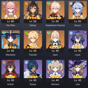 GENSHIN IMPACT  | 51 AR | 39 CHARACTERS | 10 LEGENDARY | FULL ACCESS | Warranty | 2 GIFTS - Image 1