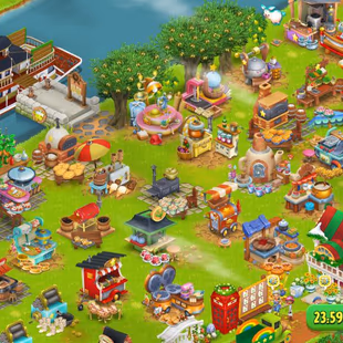 HAY DAY 123 LVL RARE FARM- TH 21 LVL-BEST DECORATIONS- BARN STORAGE 3400 SILO 3300-HAND MADE FARM  WITH ALL ITEMS-CHEAP - Image 2