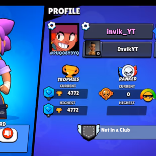 Brawl Stars : 26 BRAWLERS | 1 Legendary | 4772 TROPHIES | 42 LEVEL | 678 VICTORIES | FULL ACCESS | GIFT - Image 1
