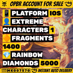 GLOBALExtreme Nika Luffy | 5000 Gems | 1400 Gold Frags | 60 4-5 | iOS Only ! MKG07570 - Image 1