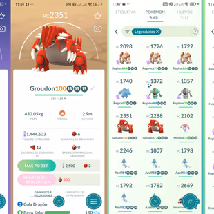 Level 50 [Hundo Groudon] 61 Legendary|Solgaleo|Lunala|Zacian|Zamazenta|Blacephalon|Team Mystic|505 - Image 4