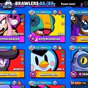 OP 65K+ TROPHIES | 86/89 BRAWLERS UNLOCKED | 15+ MAXED BRAWLERS | 200+ GEMS | ANTIVIRUS 8-BIT | 130+ PREMIUM SKINS - Image 4