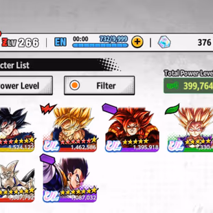 D613-IOS+Android-6 UL(Goku Uis+SS4 Gogeta+Gohan)+54 Legends+Vip Equi+Good Zenkai+Nice Team PVP+New Vegeta+399 Millions - Image 2