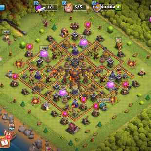 [ POWERFUL TH10 ] 96 XP | MAGIC ITEMS | 310 GEMS | HERO'S 40-40-11 | FREE RENAME | QUICK DELIVERY - Image 2