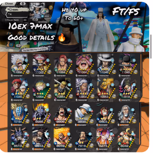 ZR1-Hyber 40+10 ex(Lucci+Gear 5+Roger v2+Shank v3+Kaido v3+Kaido v2+Big Mom+Zoro+Kid Law)+Vip SUP+Medal+Bounty Festival - Image 1