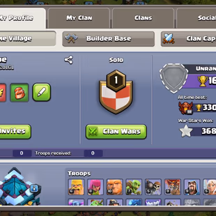 COC | 13 TH | 153 LVL 💎 1682 TROPHIES | 89 GEMS |  MAGIC ITEMS |  FULL ACCESS | GIFT 🎁 - Image 2