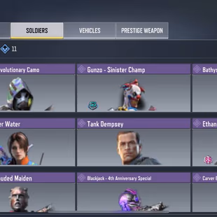 LEVEL 382 [] LEGENDARY 4 [] EPIC GUN 86 [] GUN COLLECTION 396 [] EPIC SOLDIERS 31 [] VEHICLES 116 - Image 5