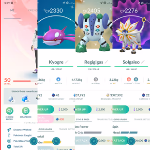 Lvl 50+ [Shiny Kyogre] 47 Legendary|Solgaleo|Lunala|Groudon|Zacian|Regidrago|Regieleki|Offer|Team Valor|349 - Image 1