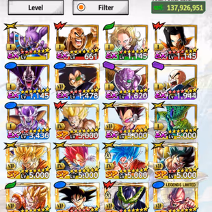 D732-Good Account-12 UL(SS Goku+Majin+Cell+Goku Uis+Gogeta+Rose+SS4 Gogeta+Frieza)+32 Legends+Good Equipment+Good Team - Image 8