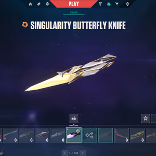 [FA] EUW - Singularity Butterfly Knife Ion Vandal Neo Frontier Sheriff Sovereign Ghost - EMAIL CHANGEABLE - FULL ACCESS - Image 1