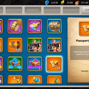 ROK1-296: 73M + Farm 26M - 6B Rss - Max: Hou Qubing - Nevsky - Aquitaine - Liu Che - Arthur - Joan - Heraclius - Image 4