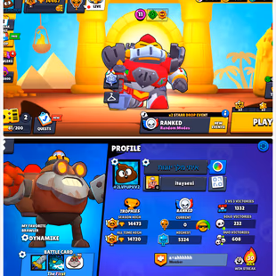14K+ TROPHY! 80 BR! 2 HYPER 8 MAX! TOTAL 10 Max! 109 SKIN TOTAL! GUNSLINGER COLT! MANY SUPERCELL GAME CONNECTED - Image 2