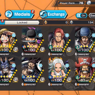 BR537-Hyber 69-12 Ex(Garp+Sabo+Kuzan+Lucci+Snake+Gear 5+Roger v1...)+385 Frag+Vip Medal+Support 165+Many Bounty Fes Max - Image 1