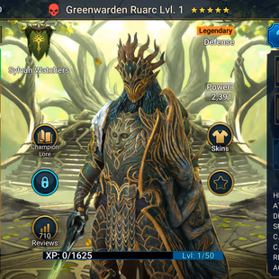 Legendary [Greenwarden Ruarc] Epic [Tagoar] + Bonuses | Fresh RAID: Shadow Legends account | Training completed - Image 2