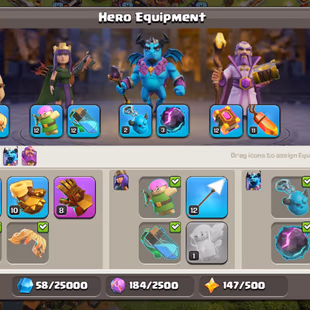 FRANCE LOCAL [] MAX TOWNHALL 11 [] HEROES 50/50/30/20 [] GOOD EQUIPMENTS [] 500 RENAME [] INSTANT DELIVERY [] XP 101 - Image 7