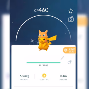 RAREST SHINY CHARIZARD HAT PIKACHU [] LEVEL 34 [] LEGENDARY 29 [] SHINY 15 [] POKEMON 251 - Image 1