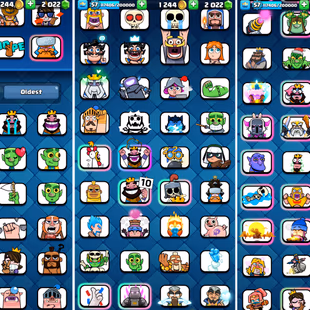 RU455 | LVL57 | Cards: 15 Elite | 29 LvL 14 | 102 Emotes | 10 Tower Skin | 13 Evolved | Highest 9700 |IOS And ANDROID - Image 4