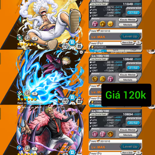 Ex Luffy Nika Max-Good BF Sanji Max-Doflamingo Max-Rayleigh-Sabo-Robin-King V1-Kaido V1-Nami-SP 140-Good Medal-Q52 - Image 1