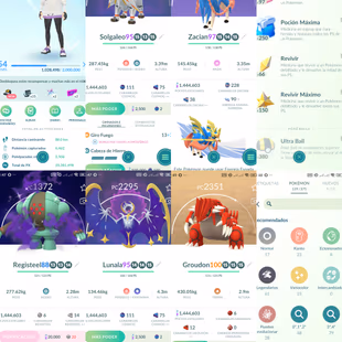 Level 50 [Hundo Groudon] 61 Legendary|Solgaleo|Lunala|Zacian|Zamazenta|Blacephalon|Team Mystic|505 - Image 1