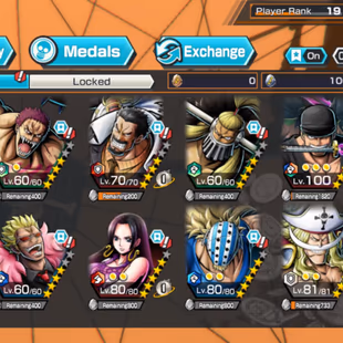 3 Ex(Zoro-Oden V2-White Beard V2)-Good BF Katakuri-Garp-Jack-Sanji-Doflamingo-Boa Hancock-Killer-Shiryu-Good Medal-DT31 - Image 1