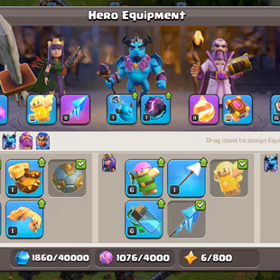 ❗[ PREMIUM TH-15 - IMPRESSIVE HEROS ]❗3X EPIC EQUIPMENT || HEROS: 76-78-46-51-30 || NICE DEF - TROOPS || BLUE WALLS - Image 5