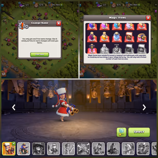 [ POWERFUL TH10 ] 96 XP | MAGIC ITEMS | 310 GEMS | HERO'S 40-40-11 | FREE RENAME | QUICK DELIVERY - Image 4