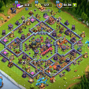 ❗[ PREMIUM TH-17 ]❗GG [23] - RS [23] - SB [20] - EB [20] || HEROS: 90-90-45-64-40 || NICE DEF - TROOPS || LVL 16 WALLS - Image 1