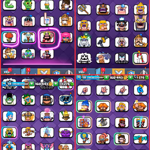 JD]🍓 UC- 1627  2 RAREST EMOTES 💯 13 RAREST KT SKINS  - 42 MAXED(12755 CUPS 58 XP KT-15 ARENA-24   INSTANT DELIVERY - Image 4
