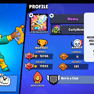 |2in1| BS - CR | 16746 TROPHIES | 52 BRAWLERS | 5 Legendary | 2527 VICTORIES | 99 LVL | 63 GEMS | FULL ACCESS | GIFT - Image 2