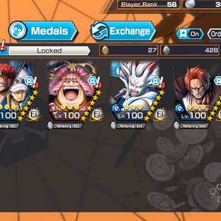 BR57-IOS-Android-7 Ex Max(Kid Law-Gear 5-Zoro-Shank Blue-Luffy king-Big Mom-Yamato Hybrid)BF max-Good Medal-Support 159% - Image 1