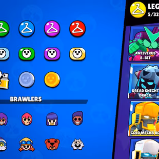 OP 65K+ TROPHIES | 86/89 BRAWLERS UNLOCKED | 15+ MAXED BRAWLERS | 200+ GEMS | ANTIVIRUS 8-BIT | 130+ PREMIUM SKINS - Image 5