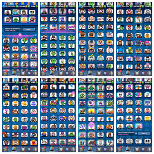 RAREST || KT 15 || EVO-30 || T. SKINS-35 || 122 CARDS MAX || EMOTES-235 || 14.5K TROPHY || 370K ELITE WILD CARD - Image 3