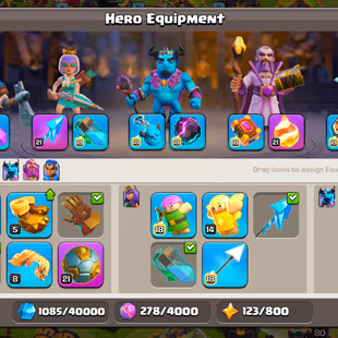 FULLY MAXED TH14  FULL MAX HEROES  FULLY STACKED MAGIC ITEMS | GOOD EPI EQUIPMENTS | NAME CHANGE AVAILABLE | INSTANT - Image 3